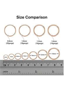 Hypoallergenic Nose Rings 20G 18G 316l Surgical Steel Septum Jewelry Hinged Segment Ring Body Piercing Nose Hoop Lip Rings Nose Helix Cartilage Rook Earrings