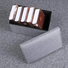 Small Foldable Ottoman Footrest Stool, Suitable For Living Room Travel Storage Organizer Travel Storage Organizer - Multicolor - View 6