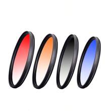 Leichter Kreisgradual-Filter, Farbverlauf Blau, DSLR Kameraobjektiv Filter, Landschaftsfotografie, Himmelaufnahmen, Aluminiumlegierungsrahmen, optionale Objektivdurchmesser: 40,5 mm/49 mm/52 mm/55 mm/58 mm/62 mm/67 mm/72 mm/77 mm/82 mm
