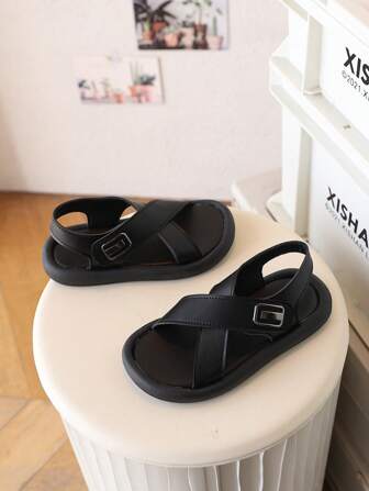 Kids Summer Sandals, Brown For Boys, White For Toddler Boys, Classic Minimalist Style