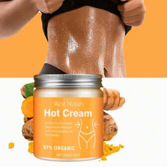 100克/3.53盎司紧致热霜 - 滋润并增强手臂、大腿和腹部的弹性，蕴含甘油和生姜，深层补水，适合所有肤质。