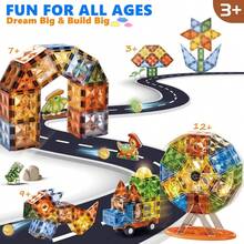 Magnetic building block set with lights, encourage creativity educational toy gift - vistoso - Ver 4