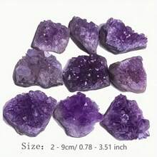 200g Natural Amethyst Geode, Amethyst Strings, Amethyst Chunks, Amethyst Fragments, Amethyst Jewelry, Radiation Protection Rough Small Items, Home Aquarium Decorations, Home Living Room & Shop Decor - 200G - View 5