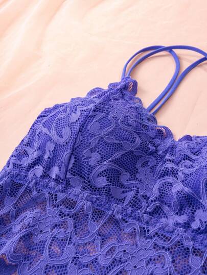 Verleidelijke Kanten Lingerie Set, Com Tafel Wire Free BH Camisole view 3