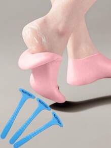 3pcs Foot Callus Remover Scraper Pedicure Tool For Removing Dead Skin,Bag,Organizer,Storage