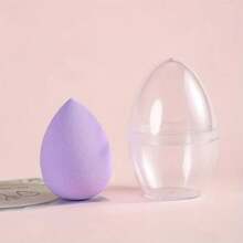 1 Makeup Sponge With Storage Box, 2 Powder Puff Sets, Beauty Egg + Storage Box Set Portable Makeup Sponge For Daily Makeup