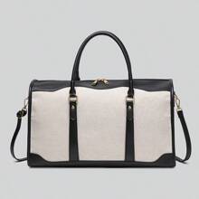 Individualisierbare Buchstaben Reisetasche, große Kapazität Handtasche, Tragetasche für Schwangerschaft Krankenhaus, Gym, Segeltuch, multifunktional, vielseitig, große Kapazität, leicht, funktional, praktisch für Studenten-Wohnheime, für Lehrer, für Jungen und Mädchen, für Teenager, Mittel- und Oberstufenschüler, Studenten