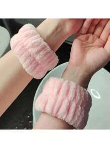 1 Face Wash Headband/2 Face Wash Wristbands/3 Sets Of Spa Headbands, Makeup Headbands, Face Wash Headbands, Skin Care Headbands, Bows, Bubbles, Spa Headbands, Wristbands, Sets Of Hair Accessories For Women And Girls Back To School
