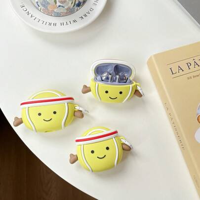 有趣的手机壳，丑陋的手机壳绿色网球耳机保护壳兼容 Apple 1/2/3/4/Pro/Pro2、FreeBuds 4/5/5i/6i/SE 2/Freeclip/Pro 2/Pro 3/Pro 4