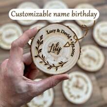 1/10/20/40/60pcs Customizable Wooden Coasters, Water Absorbent Wooden Drink Coasters, Coffee Cup Mats, Heat-Resistant Pads, Coffee Table Protectors, Beverage Coasters, Kitchen Accessories, Diffuser Trays For Anniversaries, For Valentine's Day, For Mother's Day, For Birthdays, For Father's Day, For Graduation, For Weddings, For Housewarming - Multicolor - View 1