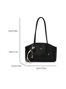 Bolsa de mãe feminina bolsa de ombro retrô 2025 bolsa de mão simples e elegante de grande capacidade