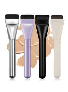 One Line Foundation Brush Flat Head Knife Edge One Line Makeup Brush Base Makeup Refresh Hand Liquid Foundation Seamless Mask Brush - Multicolor - View 1