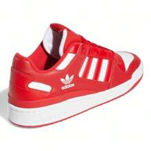 Tenis Adidas Low Rojo/Blanco Casual Para Hombre - Rojo y blanco - Ver 3