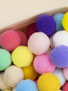 50 stuks kleurrijke interactieve pluche kattenliefhebber en kattenmoeder houden van speelgoedballen, kauwbestendige veer kattenliefhebber en kattenmoeder houden van trainingsspeelgoed, kattenliefhebber en kattenmoeder houden van en hondenliefhebber en hondenmoeder houden van entertainmentbenodigdheden