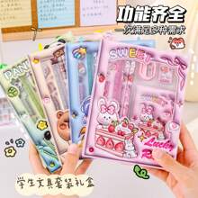 Cute Cartoon Stationery Set, School & Learning Supplies, Gift For Kids, Children, Preschool, Portable Stationery Gift Box,Back To School,School Supplies - Multicolor - View 8