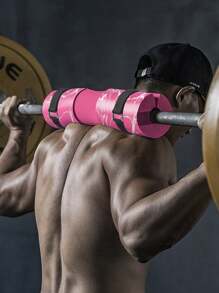 深蹲垫杠铃垫，适用于深蹲、弓箭步和臀推 - 泡沫海绵垫可在训练时缓解颈部和肩部压力 - 合身标准