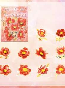 20 pièces * Matériau PET résistant à la chaleur et à l'eau, Collection de fleurs, Cadeau de la nature, Motifs riches, Convient pour diverses créations DIY, Activités créatives en famille, Activités de team building, etc.