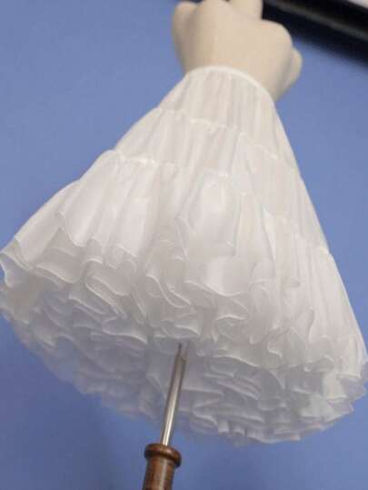 Enaguas de crinolina de longitud hasta la rodilla estilo vintage de los años 50 para mujeres, faldas de tul para usar debajo de vestidos, ropa de los 50