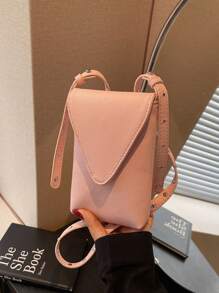 1 件女式 PU 皮革简约纯色手机包，多功能单肩包/斜挎包，适合节日、约会、礼物 - 彩色 - 查看 6