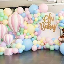18 英寸(45.72 厘米)粉彩气球大型加厚糖果色气球大型圆形多色乳胶气球适用于生日派对婚礼彩虹派对背景装饰花环和拱门装饰气球 - 糖果色 - 查看 11