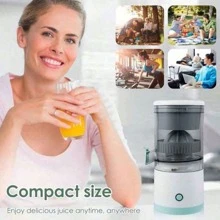 1 Pc Portable Electric Juicer, Multi-Functional Fruit Juice Maker For Home Use, USB Rechargeable Automatic Fresh Squeeze Machine For Orange, Watermelon, Lemon,Blenders For Kitchen, Travel Essential, New Year And Christmas Gifts For Women