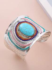 新款波西米亚风格手链绿松石设计，复古时尚别致 - 彩色 - 查看 10