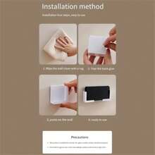 2 Stücke Universal Handyhalter mit Klebefolie, ohne Bohren, Tablet-Halterung zum Aufhängen an der Wand, Ladestation und Aufbewahrungsregal - für Smartphones & Tablets - geeignet für Zuhause & Büro - perfektes Geschenk für Technik-Liebhaber