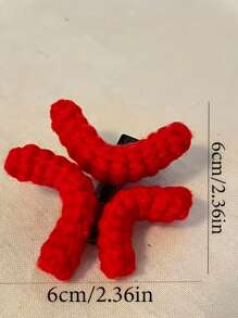 1pc/2pcs Cute Plush Angry Expression Hair Clips - Ladies Funny Cartoon Alligator Hair Clip, Solid Color, Minimalist & Fashionable Claw Clips Hair Claws Hair Barrettes