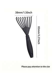 1 pieza Peine, hecho de tallos de nailon y trigo sarraceno, es un regalo perfecto para el Día de San Valentín. Presenta una función de masaje y se puede usar tanto en cabello seco como húmedo para desenredar y alisar el cabello sin nudos. Compacto y conveniente, fácil de transportar