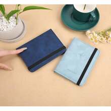 New Soft Texture Anti-Wrinkle Tie Belt PU Leather RFID Passport Cover Travel Wallet Document Holder For Women For Men Wallet Mini Wallet Purse Wallet Card Wallet