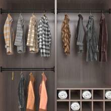 FEPK 1pc Non-Drilling Telescopic Rod, Built-In Spring, Strong Load Bearing, Suitable For Shower Curtain Rod, Drying Rack, Curtain Rod, Roman Rod, Wardrobe Support Rod, Door Curtain Rod Bathroom Decor - Multicolor - View 12