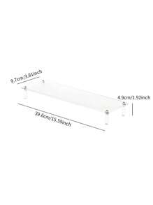 1 pièce Présentoir de gâteau/bureau transparent en acrylique, support de rangement polyvalent pour figurines d'action, parfums, cosmétiques, gâteaux et ornements