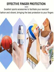 4pcs/10pcs Finger Protectors, Made Of Polyester Fiber, Anti-Scratch, Zipper Closure, Handwash, Protect Fingers For Basketball, Volleyball And Outdoor Sports - Multicolor - View 8