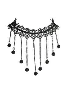 Elegant Glamorous Lace Necklace 1 Piece - Multicolor - View 3