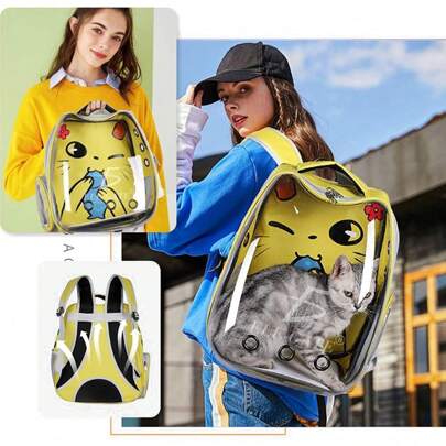 Mochila Portátil para Mascotas con Forma de Orejas – Cómoda y Adorable para Perros y Gatos