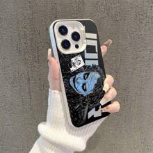 1 pieza Funda de teléfono con estampado de elemento de payaso Joker, funda de teléfono móvil resistente a golpes, compatible con , funda de teléfono móvil personalizada - Patrón de elementos de payaso horizontales - Ver 4