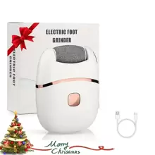 SOKANY Polisseur de pieds électrique, batterie lithium-ion rechargeable USB (400mAh), 2 vitesses réglables, avec éclairage LED, design portable sans fil, tête de meulage amovible, convient pour les beautés de pieds portables à peau épaisse, outils de soins de la peau, basse tension ≤36V, batterie rechargeable, facile à utiliser