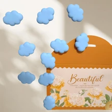 Set de 10 piezas de imanes de nevera con forma de nube - Imanes decorativos para cocina, oficina, pizarra, armario y lavavajillas - Ideal para decoración del hogar y regalo para vacaciones, San Valentín, Día de la Madre, Día del Maestro, Acción de Gracias, Navidad, Vuelta al cole