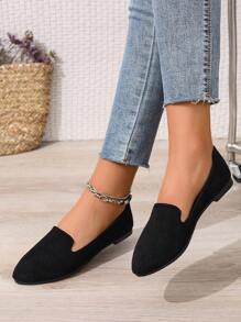 2025 Spring & Summer New Flat Slip-On Shoes, Fashion Versatile Casual Flat Women Shoes, Low Vamp Women Flats, All-Season Women Shoes, Work Shoes