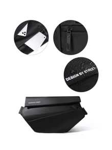 Unisex Waterproof Waist Bag Shoulder Bag - Fashion Casual Waterproof Chest And Back - Màu xanh lam - Xem 4