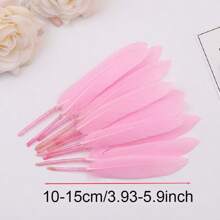 50 Buah Bulu Angsa 10-15cm Aneka Warna, Bulu Lurus Kecil untuk Dekorasi Perhiasan Pesta Pernikahan, Kerajinan Tangan DIY Berwarna-warni - MultiWarna - View 3