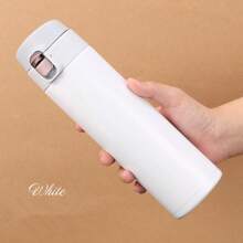 1 件经典简约不锈钢直饮真空隔热弹跳杯，户外便携式车载杯，办公室直饮保温杯，可定制 - 多色 - 查看 15