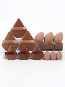 15pcs Makeup Sponge Set, Including 3pcs Powder Puff & 3pcs Mini Powder Puff & 3pcs Medium Makeup Blender & 3pcs Mini Makeup Blender & 3pcs Mini Air Cushion Puff, Foundation Mixing Beauty Sponge, Latex-Free Dry Wet Use Liquid, Cream And Powder Foundation Makeup Sponge, Suitable For All Skin Types,Makeup,Cheap,Room Decor,Vanity,Travel,Bedroom,Makeup Accessories,Puff,Makeup Blender,Powder Puff,Makeup Sponge,Cheap,Stocking Stuffers,Makeup,Makeup Tools,Cheap Stuff,Gifts,Gifts For Women,Christmas Gifts - Multicolor - View 6