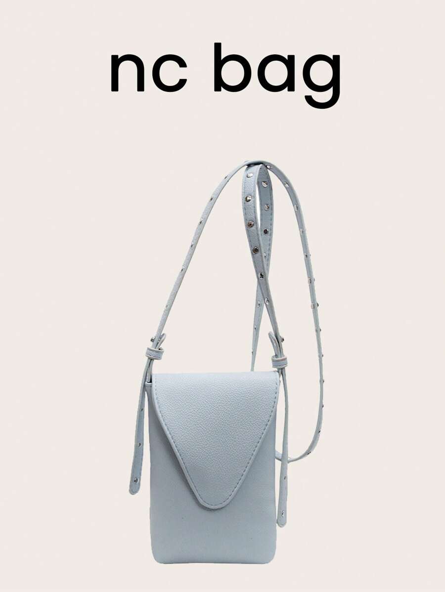 1 件女式 PU 皮革简约纯色手机包，多功能单肩包/斜挎包，适合节日、约会、礼物 - 彩色 - 查看 1