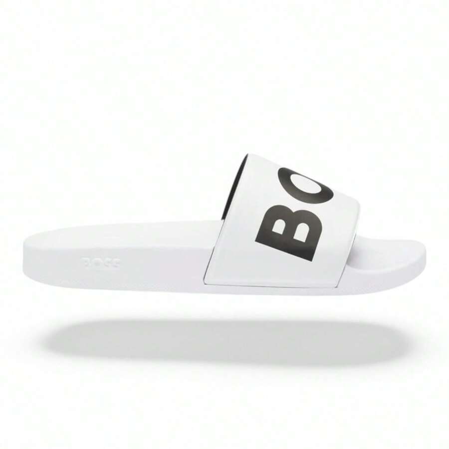 Hugo Boss Sandalia BOSS Sean Slid White Blanco/Negro Para Hombre - Blanco - Ver 1