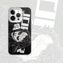 1 pieza Funda de teléfono con estampado de elemento de payaso Joker, funda de teléfono móvil resistente a golpes, compatible con , funda de teléfono móvil personalizada - Patrón de elementos de payaso horizontales - Ver 1