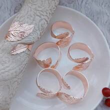 3pcs/4pcs/5pcs/6pcs Metal Napkin Rings, Multi-Color Napkin Holders For Hotel Supplies, Home Kitchen Dining Table Decor, Cloth Napkin Rings Suitable For Daily Life, Parties, Guests, All Seasons - Multicolor - View 2