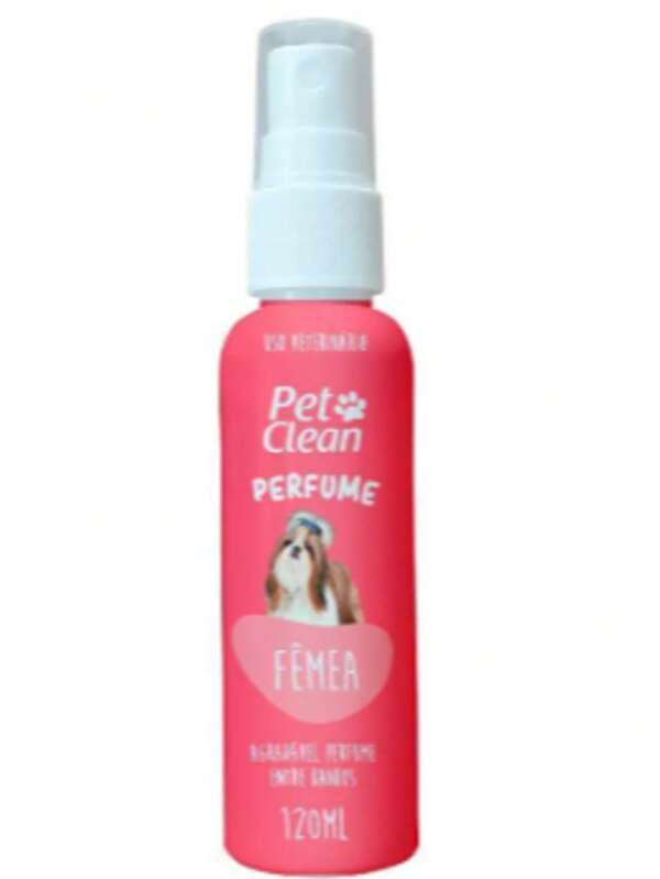 Perfume Fêmea Pet Clean 120 mL para Cães e Gatos