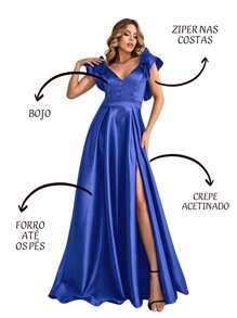 Grife Velasco Women Prom Dresses - azul real - Ver 3