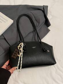 Bolsa de mãe feminina bolsa de ombro retrô 2025 bolsa de mão simples e elegante de grande capacidade
